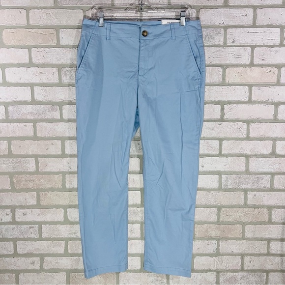 LOFT NWT Light Blue Monroe Slim Chino Pants Size 8 - Picture 4 of 12